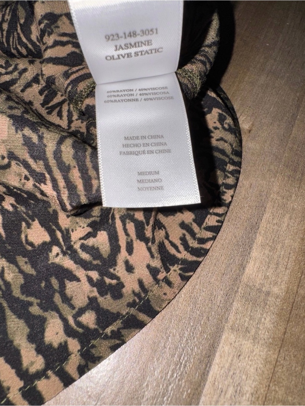 Rails Jasmine Mini Dress in Olive Static in Multi Size Medium - Picture 7 of 9